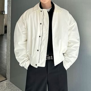 Omozando-Plain Zip Jacket
