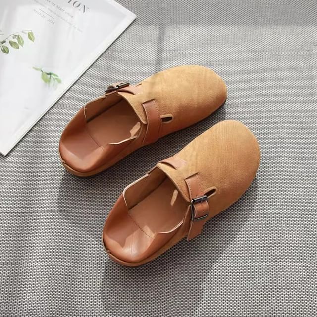 Freesia-Faux Leather Step Down Slip Ons