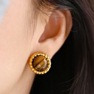 Kamuel-Gemstone Ear Stud