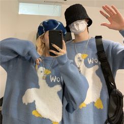 Genki Groove - Couple Matching Duck Print Sweater