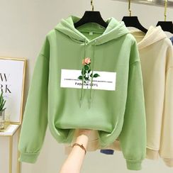 Jolly Club - 花朵-印花連帽衛衣 Jolly Club - 花朵-印花連帽衛衣