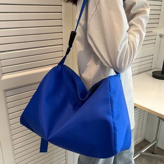 Aquaine - Plain Nylon Carryall Crossbody Bag | YesStyle