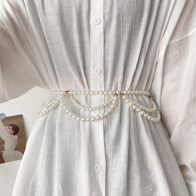 Lunashore-Faux Pearl Belt