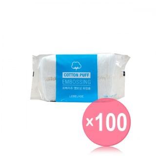 LEBELAGE - Embossing Cotton Puff (x100) (Bulk Box)