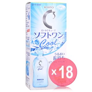 Rohto Mentholatum - Rohto C Cube Soft One Cool a Multi-Purpose Contact Lens Solution (x18) (Bulk Box)