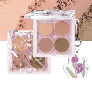 FLORTTE - 4 Color Eyeshadow Palette - 06