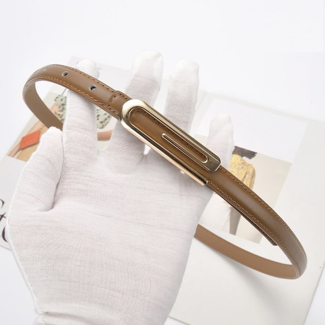 Rofuka-Genuine Leather Slim Belt
