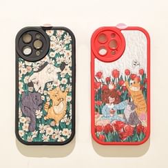 Floral Phone Case - iPhone 15 Pro Max / 15 Pro / 15 Plus / 15 / 14 Pro Max / 14 Pro / 14 Plus / 14 / 13 Pro Max / 13 Pro / 13 / 13 mini / 12 Pro Max / 12 Pro / 12 / 12 mini / 11 Pro Max / 11 Pro / 11 / SE / XS Max / XS / XR / X
