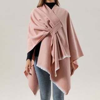 JVL Asymmetrical Ruched Poncho Sale