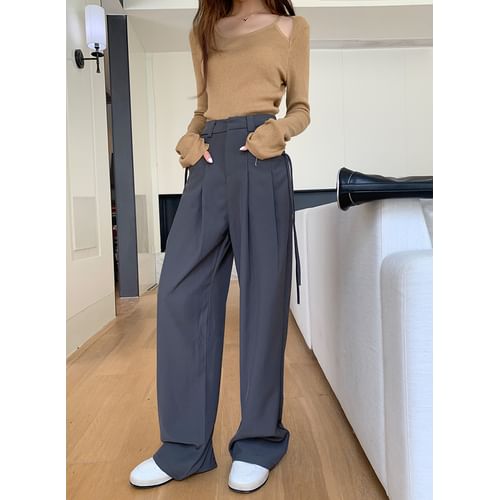 Low Waist Loose-Fit Wide-Leg Sweatpants