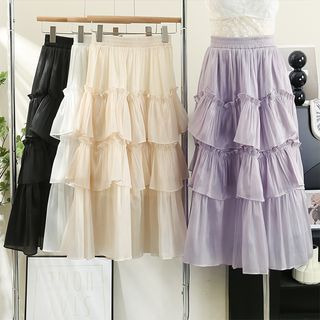 Ease Midi Skirt Lemongrass