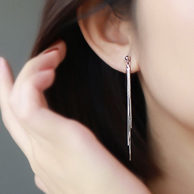 pexrl jewelry-Alloy Threader Earring