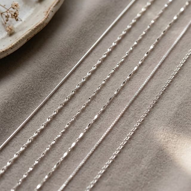 Hansha-925 Sterling Silver Necklace various designs