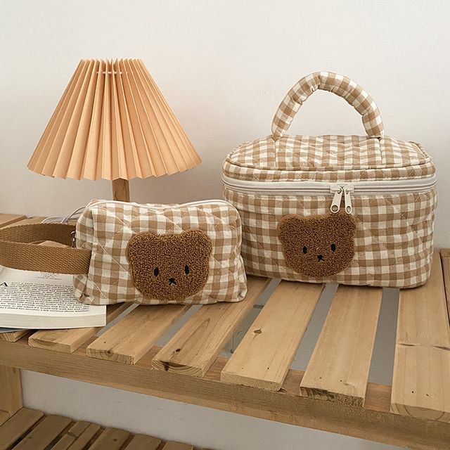 TangTangBags Teddy Bear Cosmetic Pouch (Various Designs) YesStyle