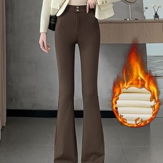Dragan Pulse-High Waist Plain Flared Slacks Various Designs