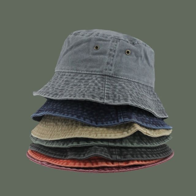 FROME-Plain Denim Bucket Hat