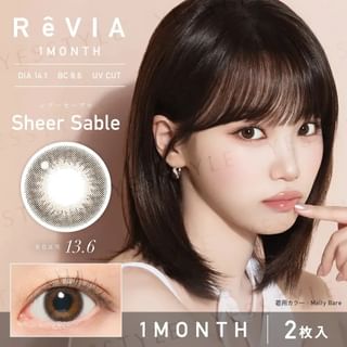 Candy Magic - ReVIA 1 Month Color Lens Sheer Sable 2 pcs