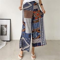 PIPPIN - Band-Waist Patterned Pants PIPPIN - Band-Waist Patterned Pants
