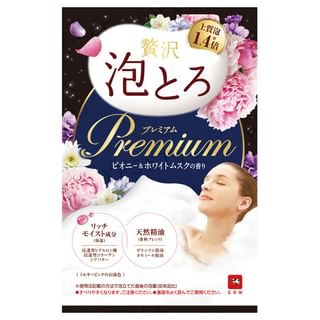 Cow Brand Soap - Oyumonogatari Luxury Foam Premium Bath Additive Peony & White Musk Scent