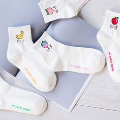 Miss Buchen - Fruit Embroidered Socks