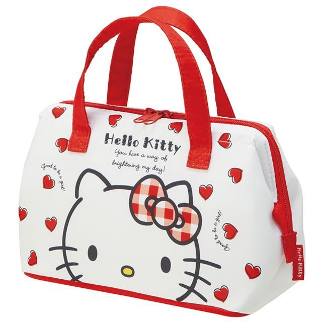 Skater Hello Kitty Insulated Lunch Bag As Shown in Figure One Size