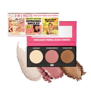 theBalm - 3-in-1 Palette Trio : Translucent Powder, Blush, Bronzer
