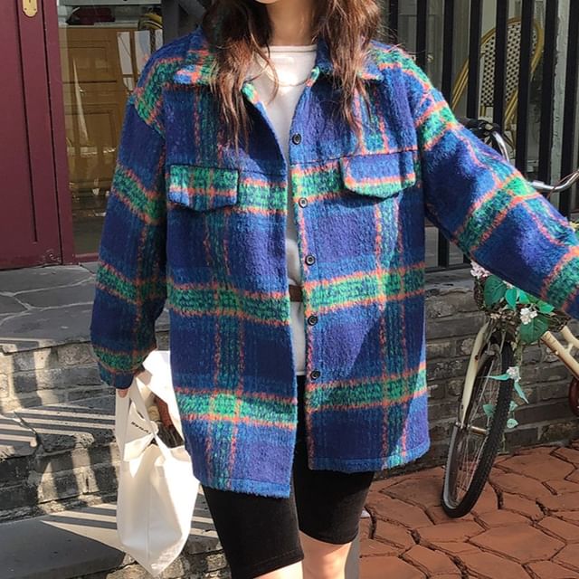 Coris-Plaid Jacket