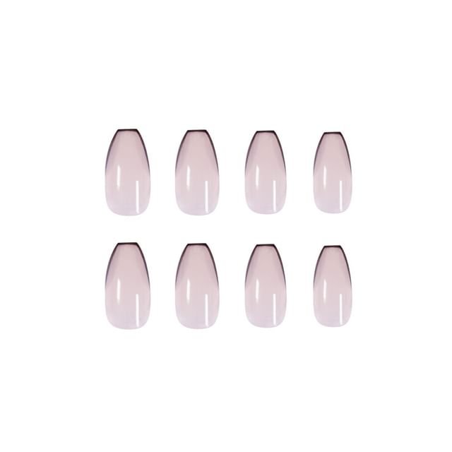 Miumi-Contrast Trim Faux Nail Tips