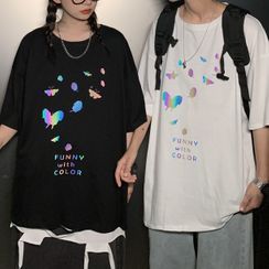 YERGO - 情侣装中袖印花T裇 YERGO - 情侣装中袖印花T裇