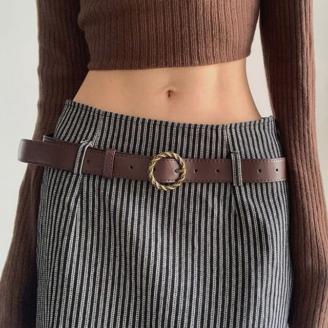 Rofuka-Faux Leather Belt
