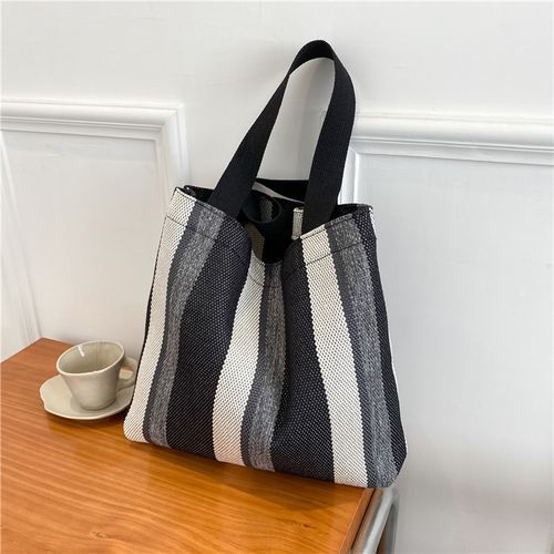 Barkade - Striped Canvas Tote Bag | YesStyle