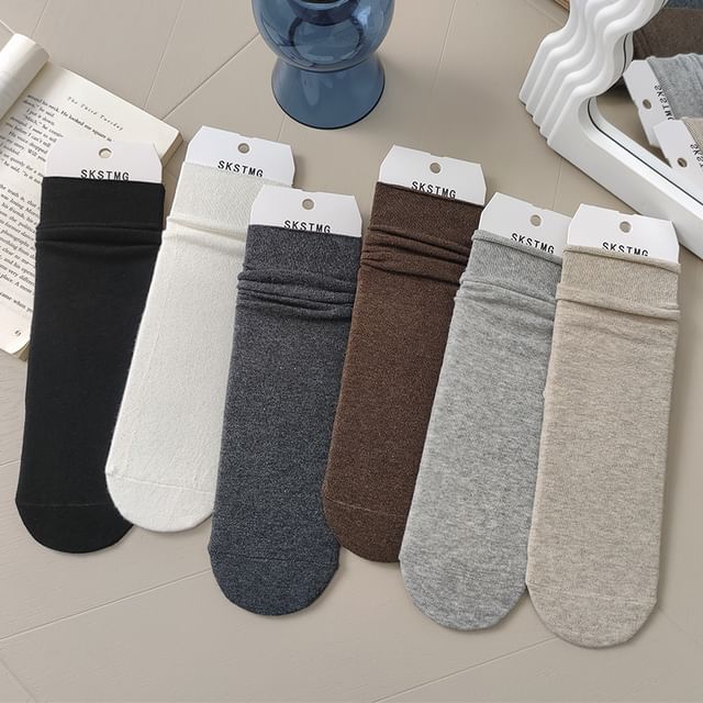 Gentiana-Plain Crew Socks