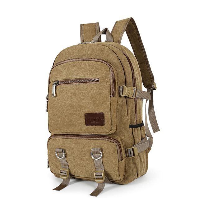 Parudolyn Canvas Hiking Backpack YesStyle