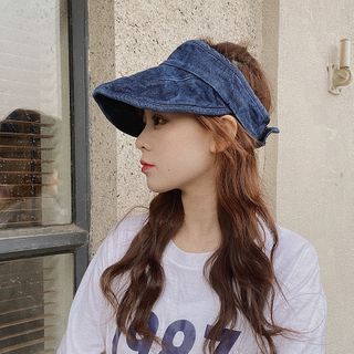 denim visor hats