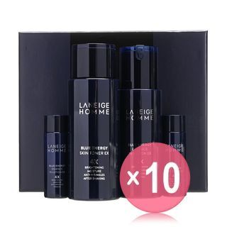 LANEIGE - Blue Energy Duo Set: Skin Toner 180ml + 25ml + Essence In Lotion 125ml + 25ml (x10) (Bulk Box)
