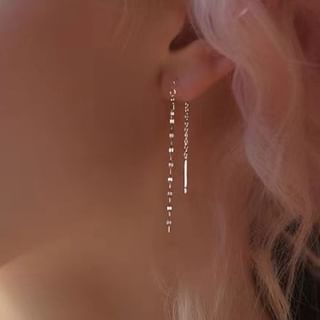 pexrl jewelry-Chain Sterling Silver Threader Earring