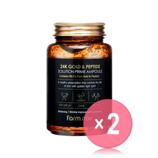 Farmstay - 24K Gold & Peptide Solution Prime Ampoule 2pcs Bundle Set