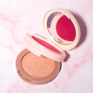 J.Cat - 2 in 1 Piece Of Cake Blush + Highlighter - 4 Colors