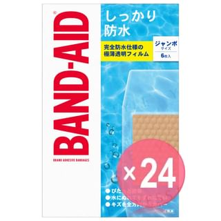 Johnson & Johnson - Waterproof Band-Aid Adhesive Bandages Jumbo (x24) (Bulk Box)