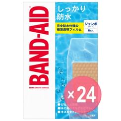 Johnson & Johnson - Waterproof Band-Aid Adhesive Bandages Jumbo (x24) (Bulk Box)