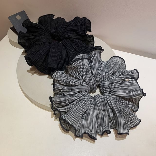 Jael-Ruffle Hair Scrunchie