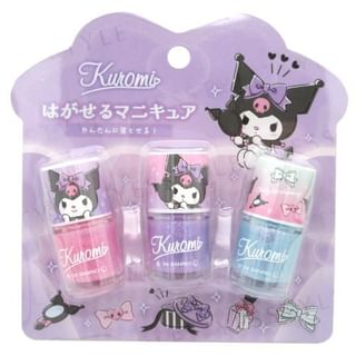 SHOBIDO - Sanrio Kuromi Peelable Nail Polish Set