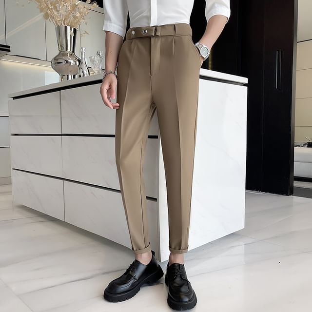 high waisted tapered dress pants FLAME SLIT MINI DRESS main image 0