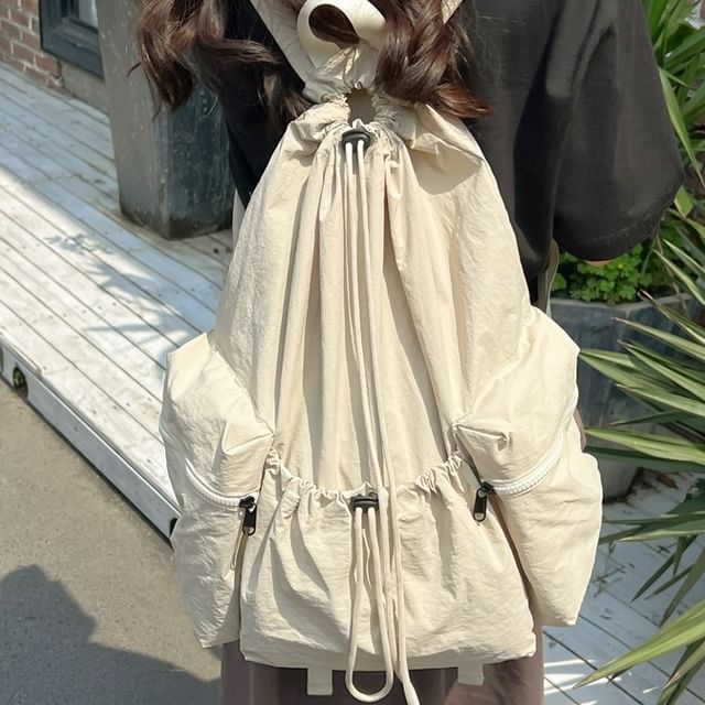 HOVERUP-Canvas Plain Backpack