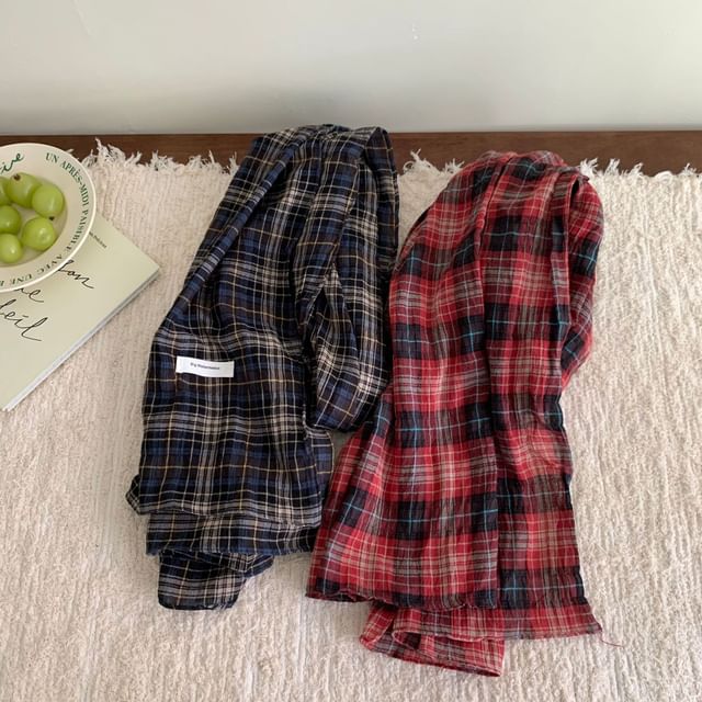 Nikifa-Plaid Light Scarf