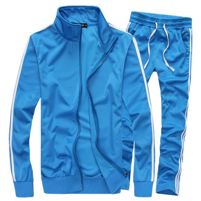 Sheck-Set Zip Jacket Stripe-Side Sweatpants
