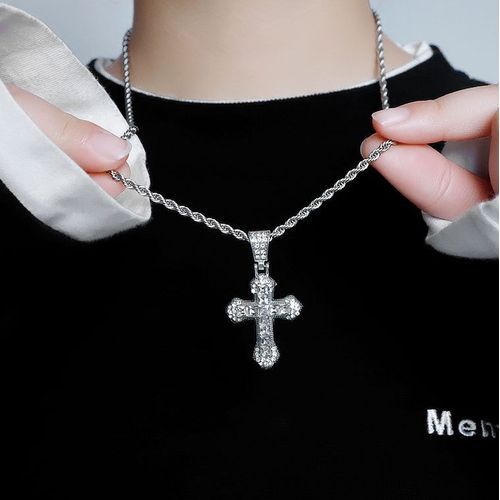 Bomgaars : Montana Silversmiths Rhinestone Cross Necklace : Necklaces
