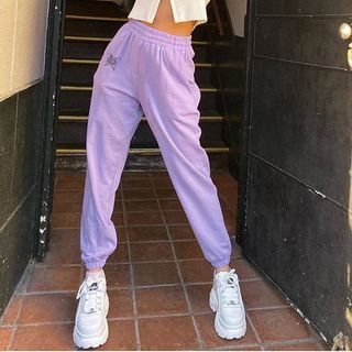 butterfly print sweatpants