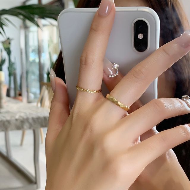 PANGU-Set Of 2 Plain Ring
