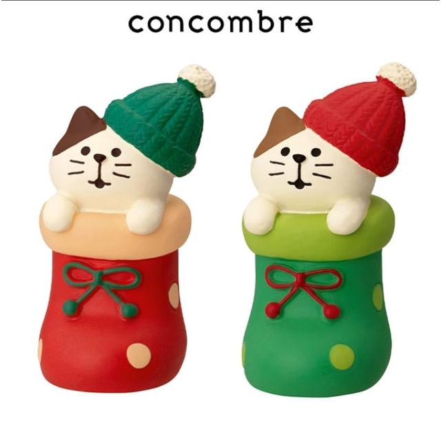 DECOLE CORPORATION-Cat in Christmas Stocking